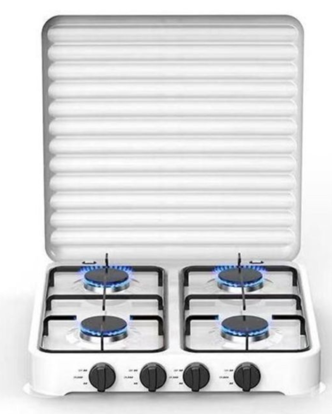 Non glass 4 burner